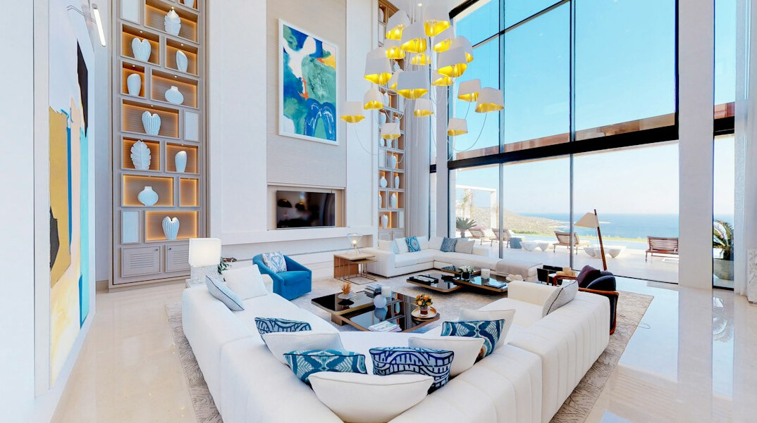 luxury celebrity mansion interior
