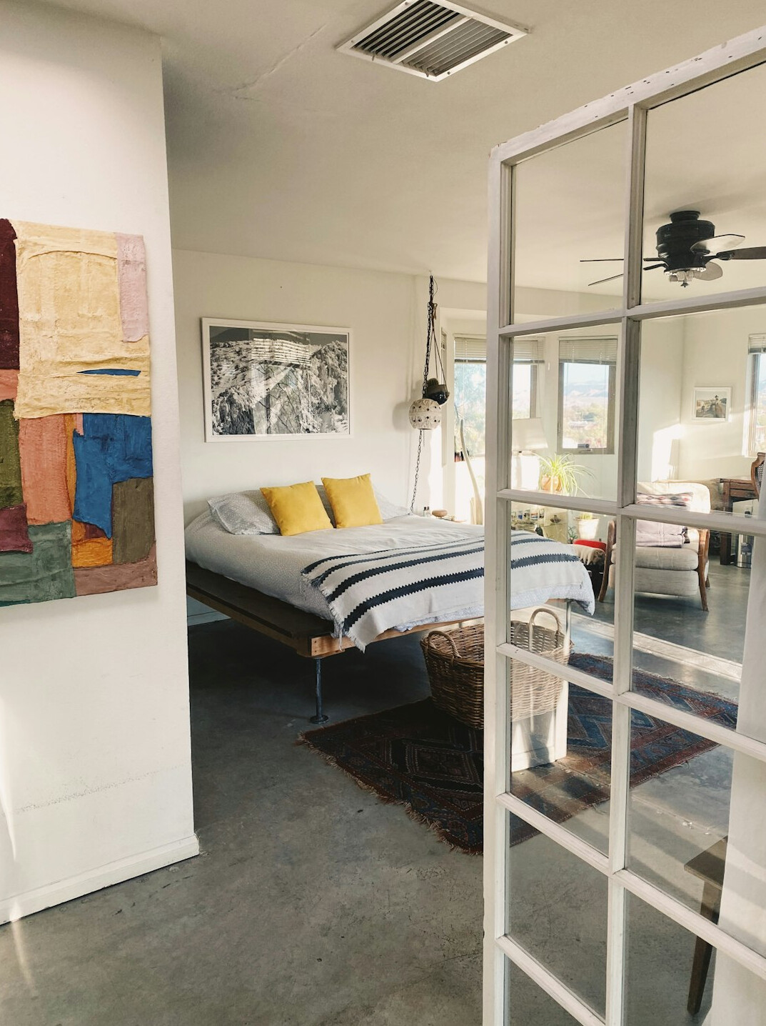 modern celebrity bedroom